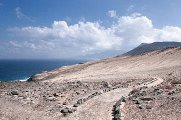 Fuerteventura - Wanderweg oberhalb der Caleta de la Madera