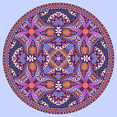 decorative design of circle dish template, round geometric patte