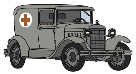Vintage military ambulance © vostal