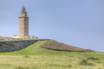 Fototapeta na wymiar Coruna - La torre di Ercole