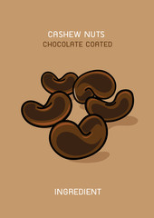Cashew nut coated