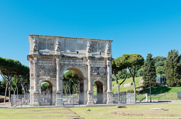 Fototapeta na wymiar Arco di Costantino. (Constantin's Arc) Roma (Rome) Italy
