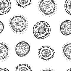 seamless pattern vector with flower