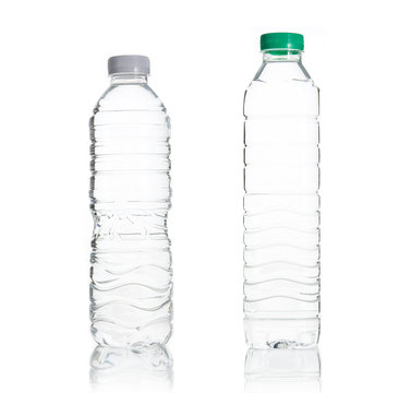 Plastic water bottle isolate