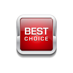 Best Choice Glossy Shiny Rounded Rectangular Vector Button