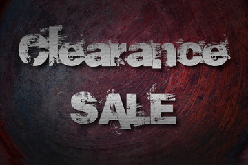 Clearance Sale Concept
