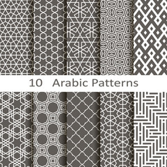 Set of ten Arabic patterns - 69770506