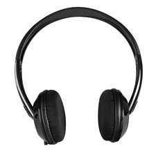 Wireless earphones isolated against white.