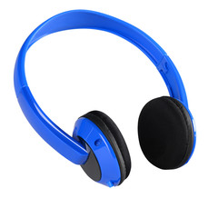 Wireless earphones isolated against white.