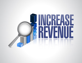 increase revenue business sign illustration