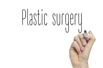 Hand writing plastic surgery