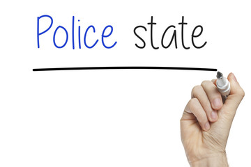 Hand writing police state