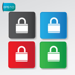Lock buttons,vector
