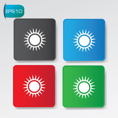 Sun buttons,vector