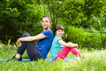 Fototapeta premium Resting after exercise
