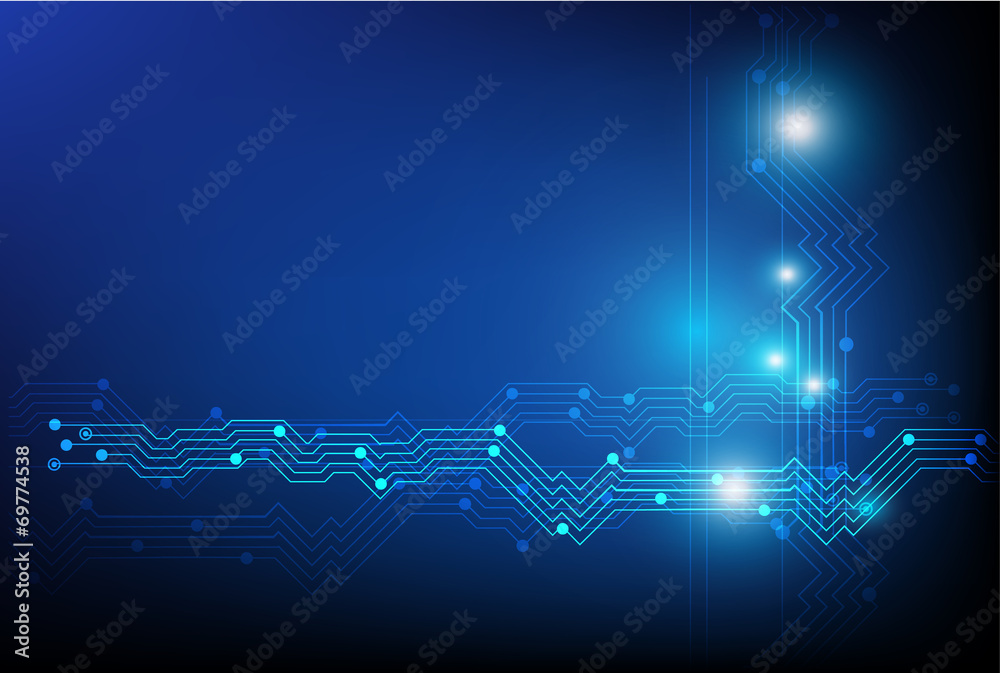 Poster abstract  technology line vector background