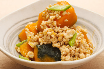 南瓜のそぼろあん