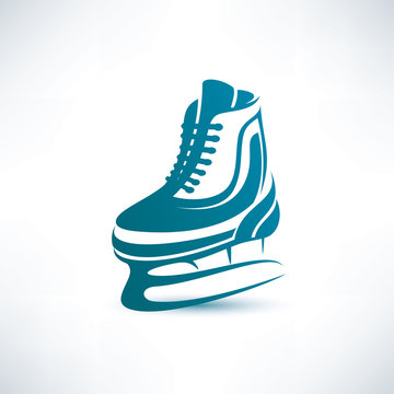 ice skates vector symbol