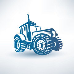 modern traktor vector symbol © lapencia