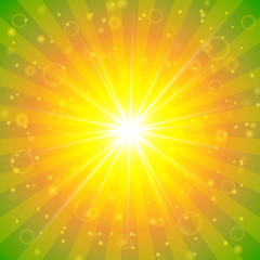 Obraz premium Abstract vector summer sunshine background
