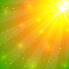 Abstract summer background with lights