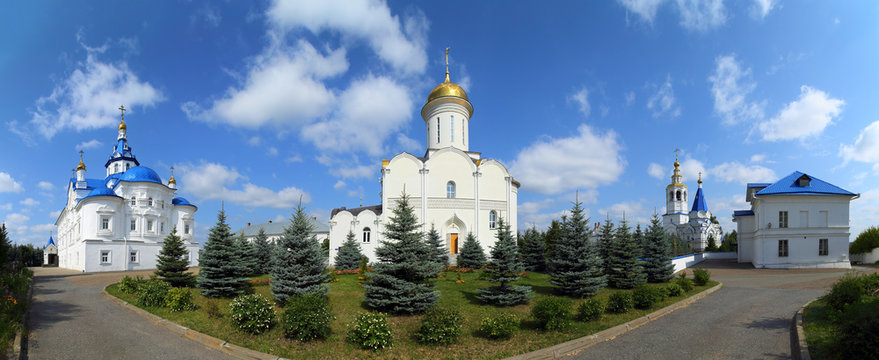 panorama of Zilant's orthodox monastery in Kazan