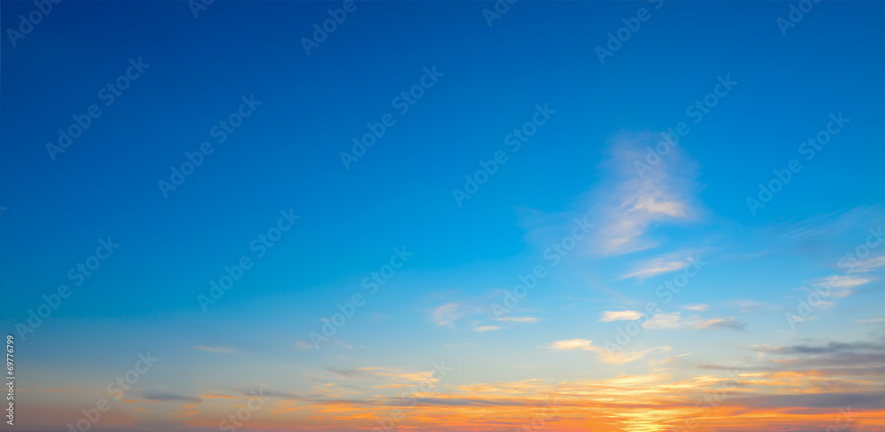 Wall mural scenic sky