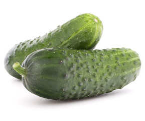 Cucumber vegetable  isolated on white background cutout