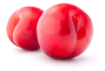 Sweet plum isolated on white background cutout