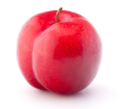Sweet plum isolated on white background cutout