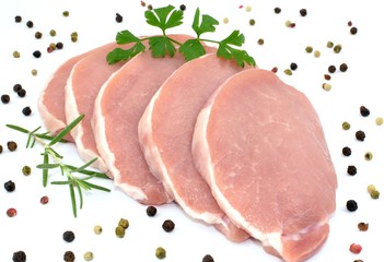 Pork loin sliced © robert6666