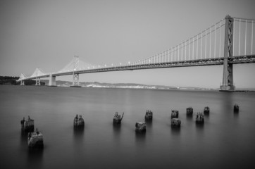 Bay Bridge Black and White