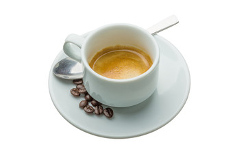 Hot fresh espresso