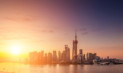 Fototapeta na wymiar Pudong skyline