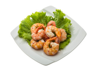 Unshelled king prawn