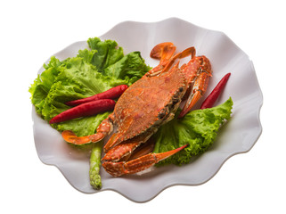 Boiled crab