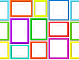 Set Of Colorful Photo Frames