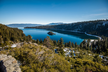 Emerald Bay at Tahoe Lake - obrazy, fototapety, plakaty