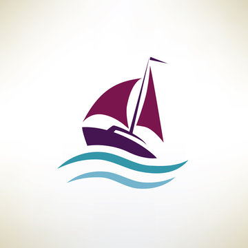 yacht symbol, regatta concept