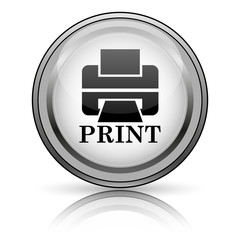 Fototapeta premium Printer with word PRINT icon
