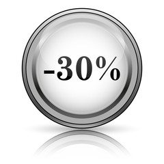 30 percent discount icon