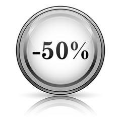 50 percent discount icon