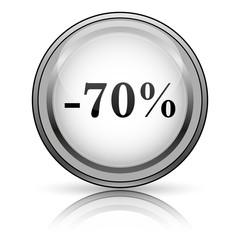 70 percent discount icon
