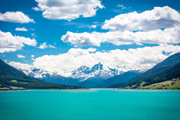 Alpenpanorama am Reschensee