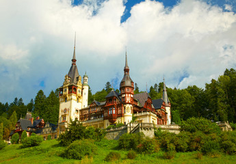 Fototapeta na wymiar Pelesh castle, Romania