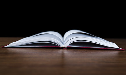 open book on the table