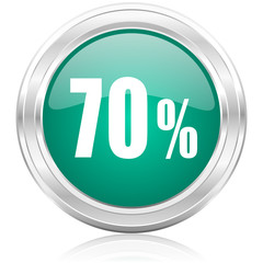70 percent internet icon