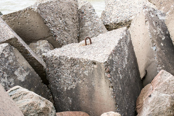 small pebble rock background texture