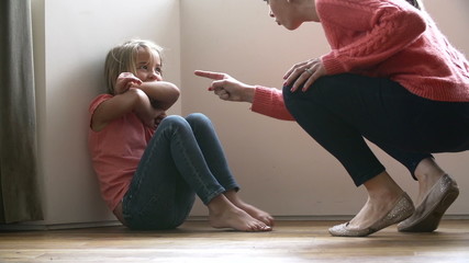 Mother Shouting At Young Daughter