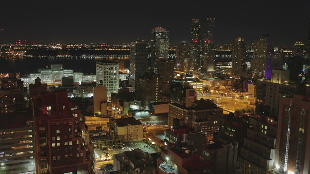Night To Day Time-lapse Sequence Of Midtown Manhattan
